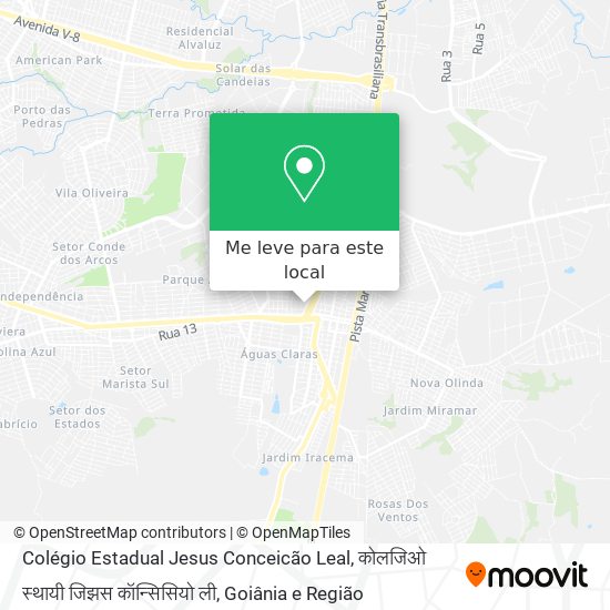 Colégio Estadual Jesus Conceicão Leal, कोलजिओ स्थायी जिझस कॉन्सिसियो ली mapa