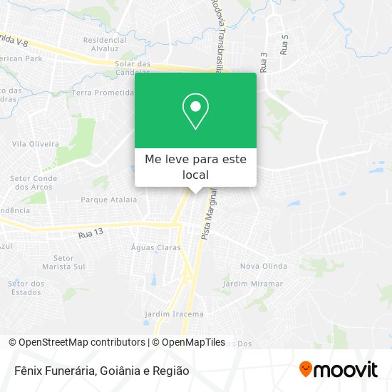 Fênix Funerária mapa