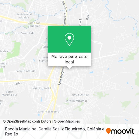 Escola Municipal Camila Scaliz Figueiredo mapa