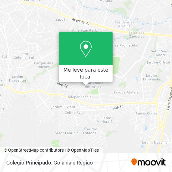 Colégio Principado mapa