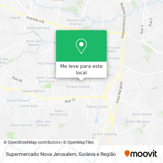 Supermercado Nova Jerusalem mapa