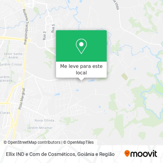Ellix IND e Com de Cosméticos mapa