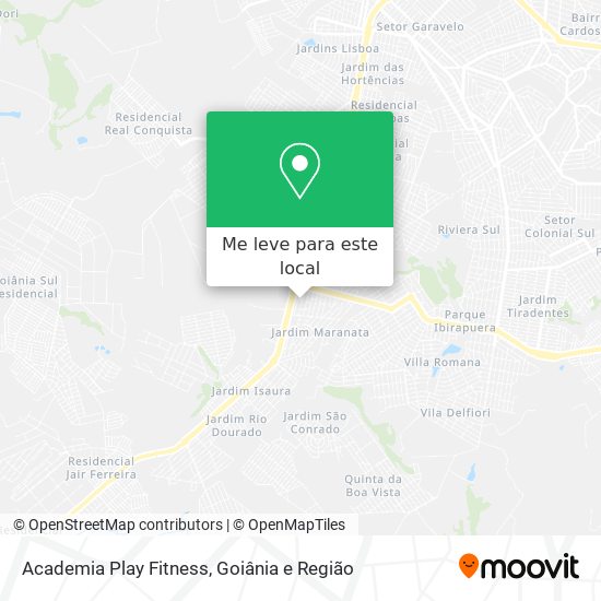 Academia Play Fitness mapa