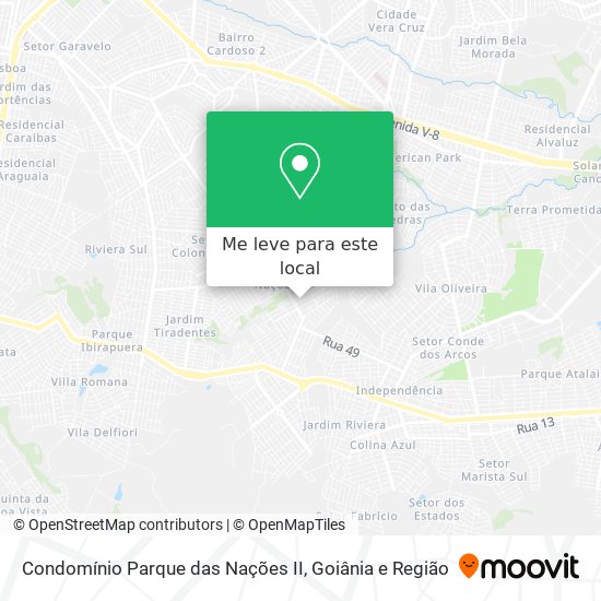 Condomínio Parque das Nações II mapa