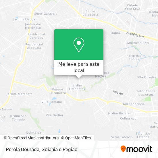 Pérola Dourada mapa