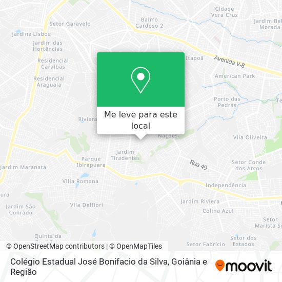 Colégio Estadual José Bonifacio da Silva mapa