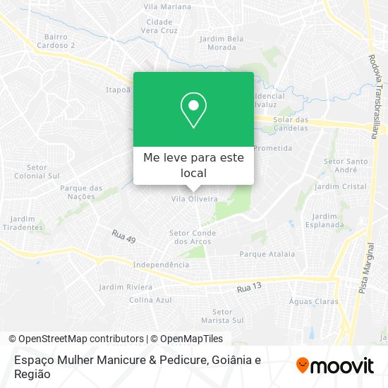 Espaço Mulher Manicure & Pedicure mapa