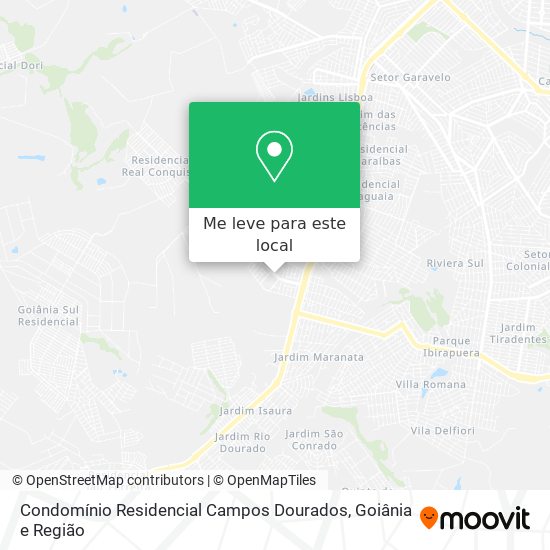Condomínio Residencial Campos Dourados mapa