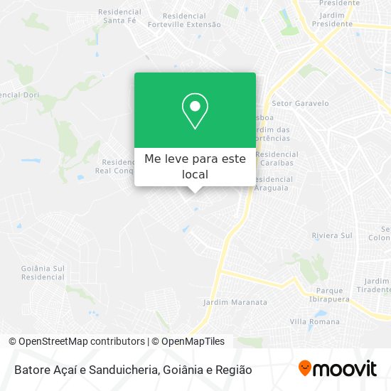 Batore Açaí e Sanduicheria mapa