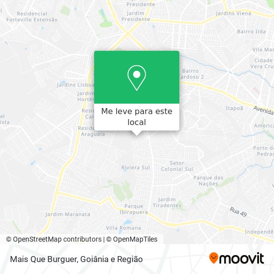Mais Que Burguer mapa