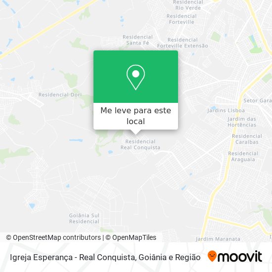 Igreja Esperança - Real Conquista mapa