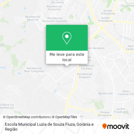 Escola Municipal Luzia de Souza Fiuza mapa