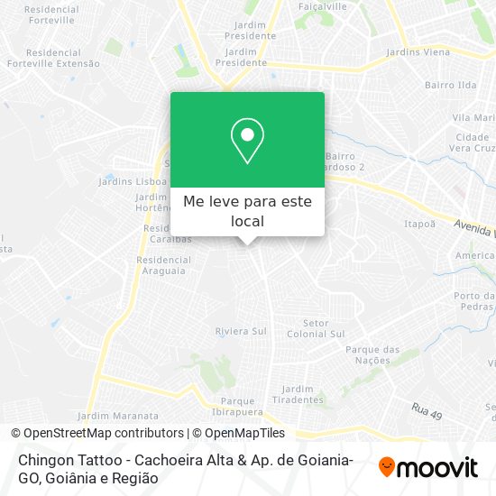 Chingon Tattoo - Cachoeira Alta & Ap. de Goiania- GO mapa