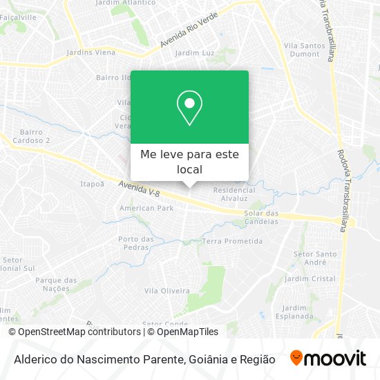 Alderico do Nascimento Parente mapa