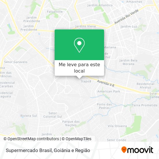 Supermercado Brasil mapa