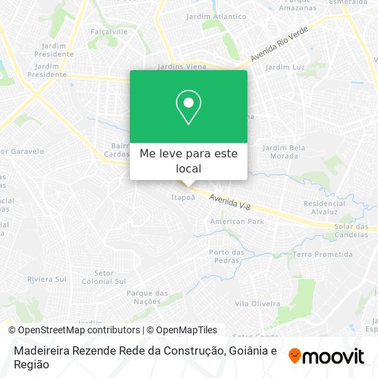Madeireira Rezende Rede da Construção mapa