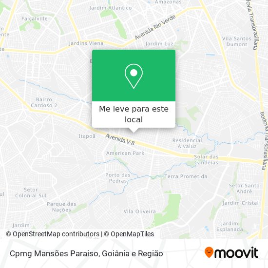 Cpmg Mansões Paraiso mapa
