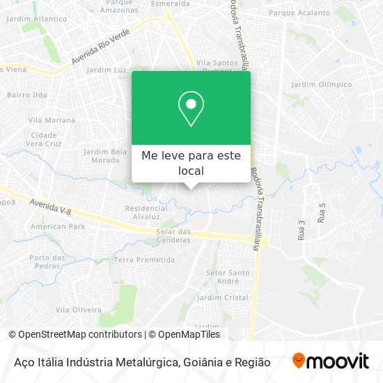 Aço Itália Indústria Metalúrgica mapa