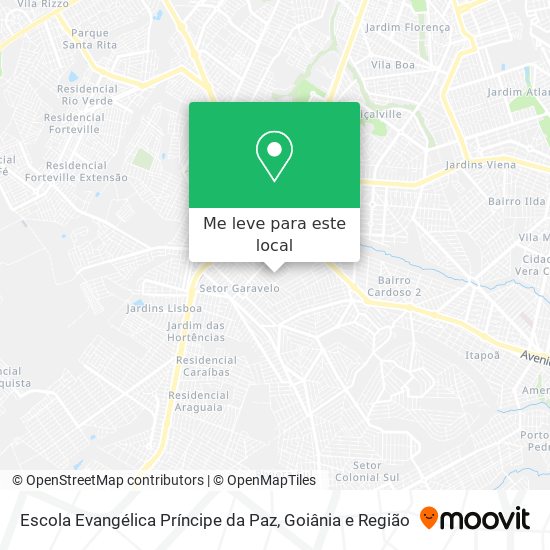 Escola Evangélica Príncipe da Paz mapa