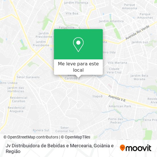 Jv Distribuidora de Bebidas e Mercearia mapa