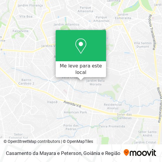 Casamento da Mayara e Peterson mapa