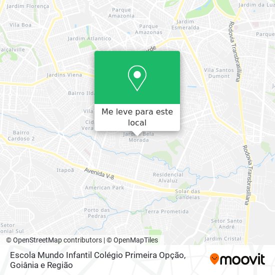 Escola Mundo Infantil Colégio Primeira Opção mapa