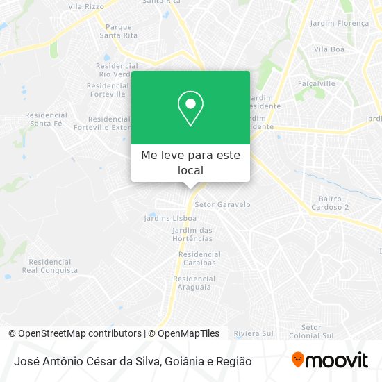 José Antônio César da Silva mapa