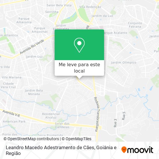 Leandro Macedo Adestramento de Cães mapa