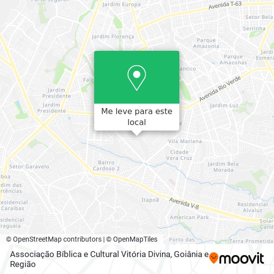 Associação Bíblica e Cultural Vitória Divina mapa