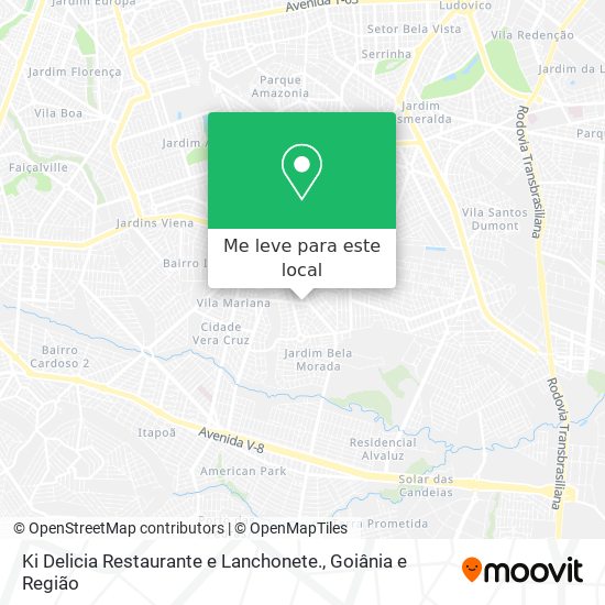 Ki Delicia Restaurante e Lanchonete. mapa