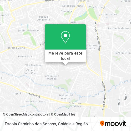 Escola Caminho dos Sonhos mapa