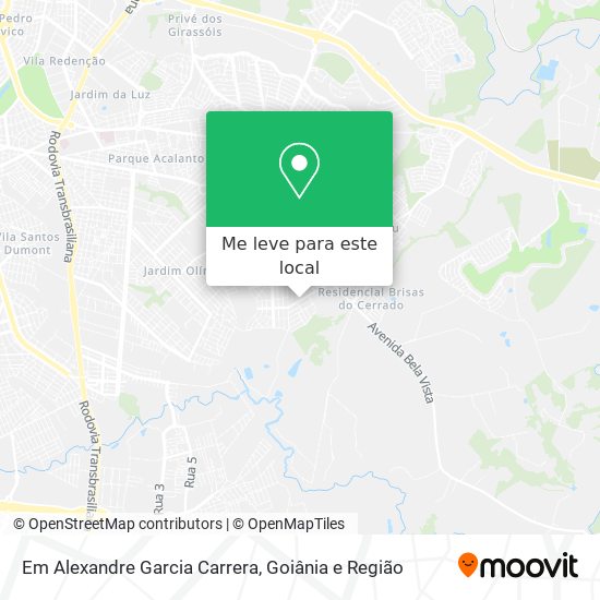 Em Alexandre Garcia Carrera mapa