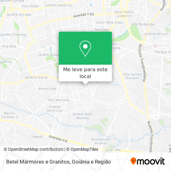 Betel Mármores e Granitos mapa