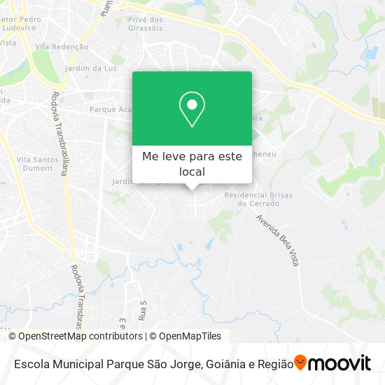 Escola Municipal Parque São Jorge mapa