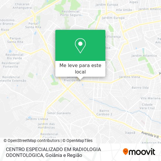 CENTRO ESPECIALIZADO EM RADIOLOGIA ODONTOLOGICA mapa