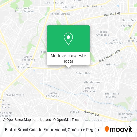 Bistro Brasil Cidade Empresarial mapa