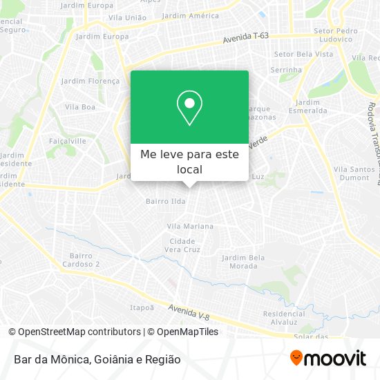 Bar da Mônica mapa