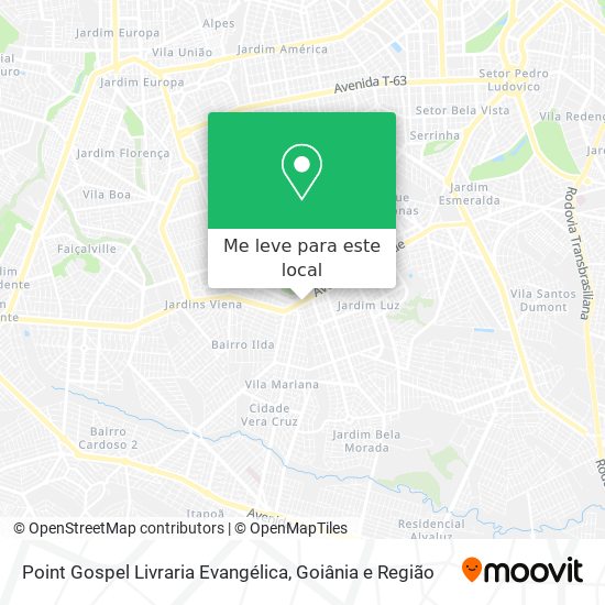 Point Gospel Livraria Evangélica mapa