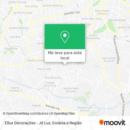 Ellus Decorações - Jd Luz mapa