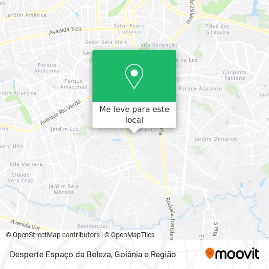 Desperte Espaço da Beleza mapa