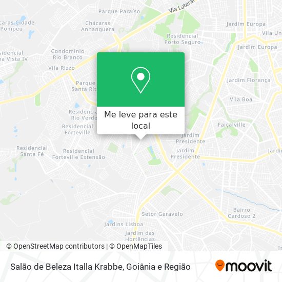 Salão de Beleza Italla Krabbe mapa