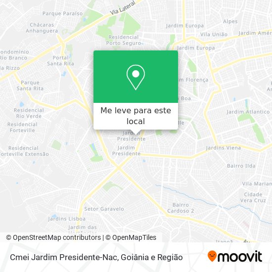 Cmei Jardim Presidente-Nac mapa