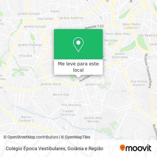Colégio Época Vestibulares mapa