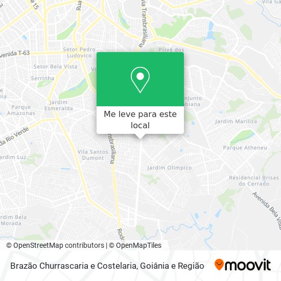 Brazão Churrascaria e Costelaria mapa