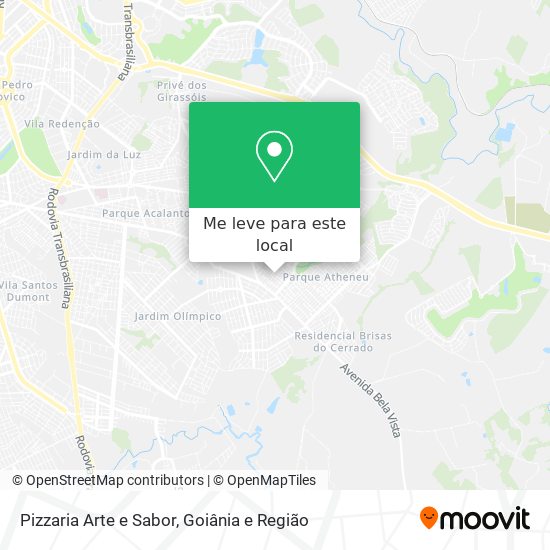 Pizzaria Arte e Sabor mapa