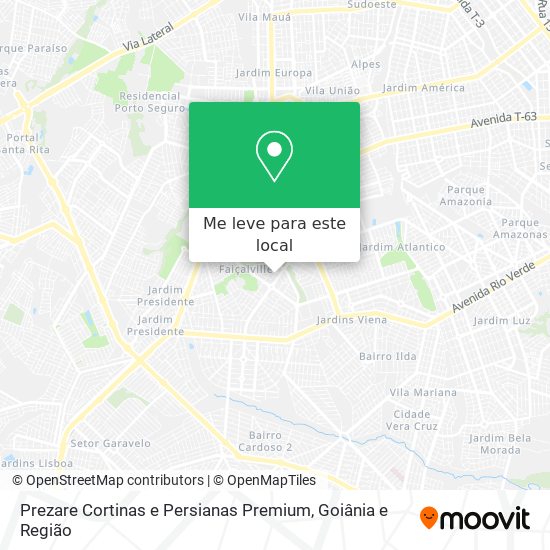 Prezare Cortinas e Persianas Premium mapa