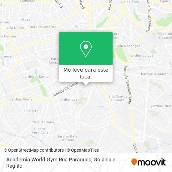 Academia World Gym Rua Paraguaç mapa