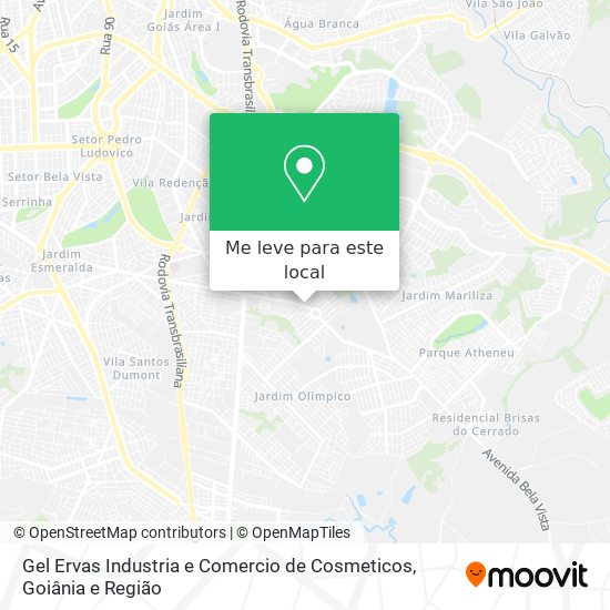 Gel Ervas Industria e Comercio de Cosmeticos mapa