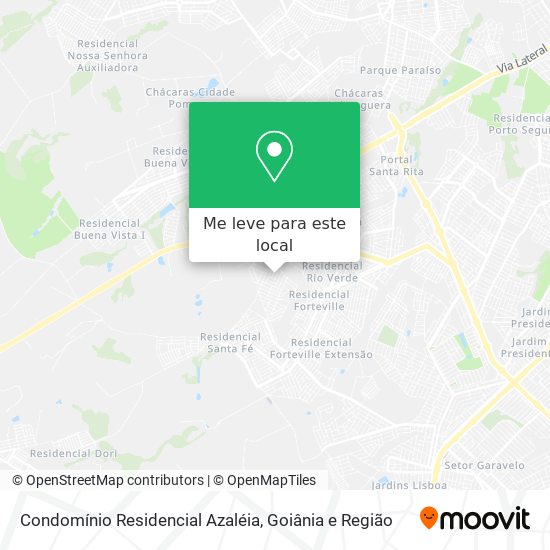 Condomínio Residencial Azaléia mapa