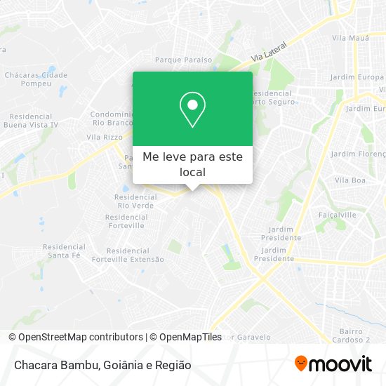 Chacara Bambu mapa